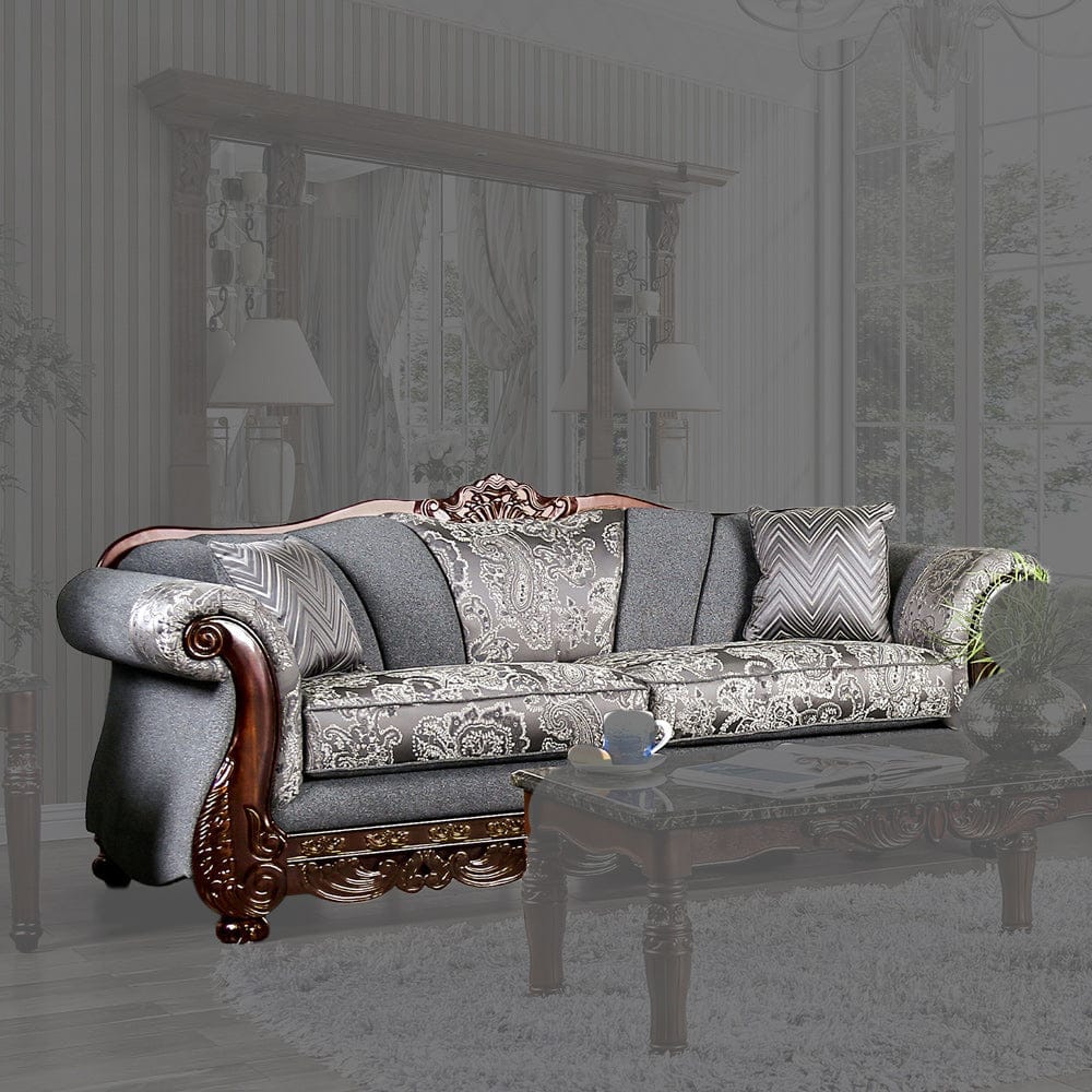 Furniture of America - Newdale Sofa in Gray - SM6424-SF View 1