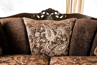 Furniture of America - Newdale Sofa + Loveseat in Brown/Gold - SM6427-2PC View 4