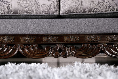 Furniture of America - Newdale Sofa + Loveseat in Gray - SM6424-2PC View 5