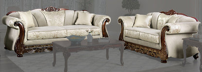 Furniture of America - Newdale Sofa + Loveseat in Ivory - SM6425-2PC View 1