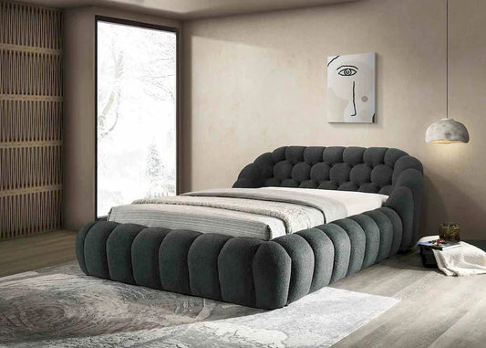 Furniture of America - Newquay - E.King Bed, Charcoal - FM7260BK-EK-BED view 1