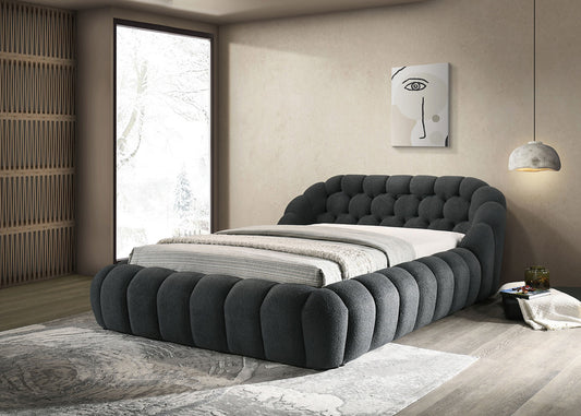 Furniture of America - Newquay Queen Bed in Charcoal - FM7260BK-Q-BED View 1