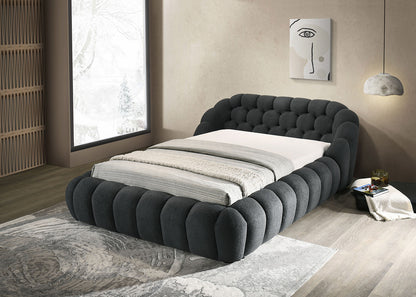 Furniture of America - Newquay Queen Bed in Charcoal - FM7260BK-Q-BED View 2