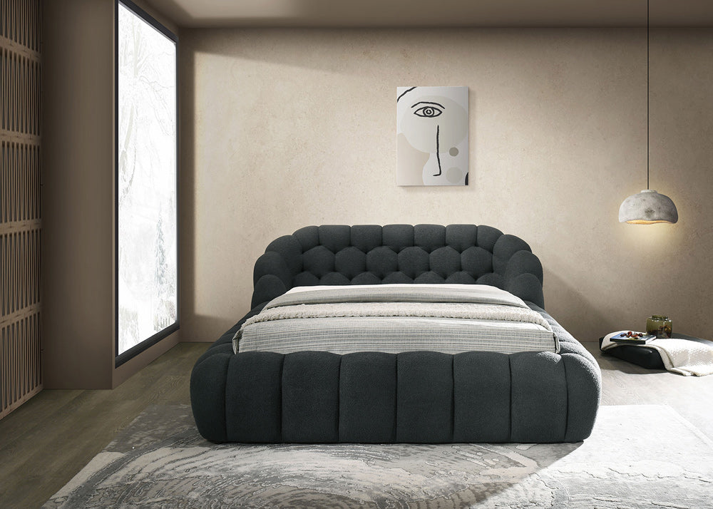 Furniture of America - Newquay Queen Bed in Charcoal - FM7260BK-Q-BED View 3