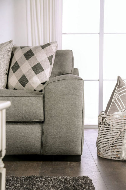 Furniture of America - Newry Sofa + Loveseat in Gray - SM6091-2PC View 3