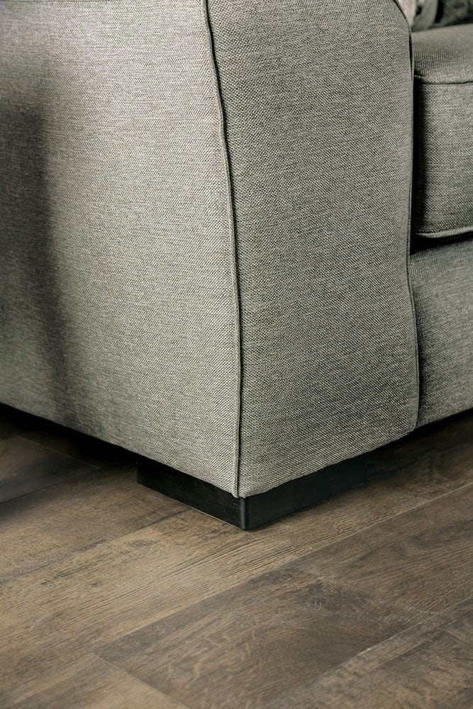 Furniture of America - Newry Sofa + Loveseat in Gray - SM6091-2PC View 4