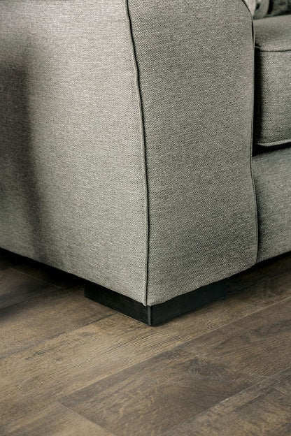 Furniture of America - Newry Sofa + Loveseat in Gray - SM6091-2PC View 4