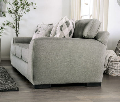 Furniture of America - Newry Sofa + Loveseat in Gray - SM6091-2PC View 6
