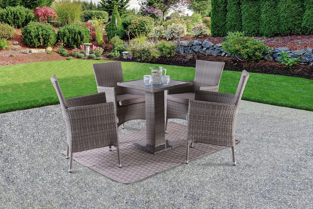 Furniture of America - Niambi 5 Pc. Patio Dining Set in Gray - FM80004GY-5PC-06GY View 1