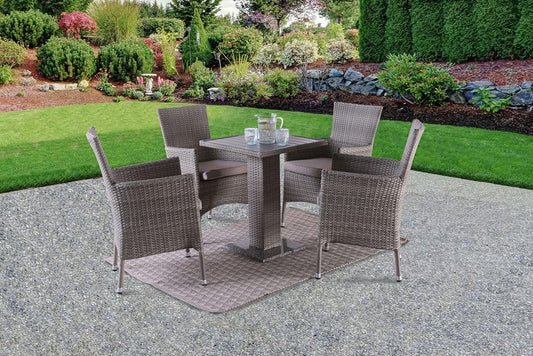 Furniture of America - Niambi 5 Pc. Patio Dining Set in Gray - FM80004GY-5PC-06GY View 1