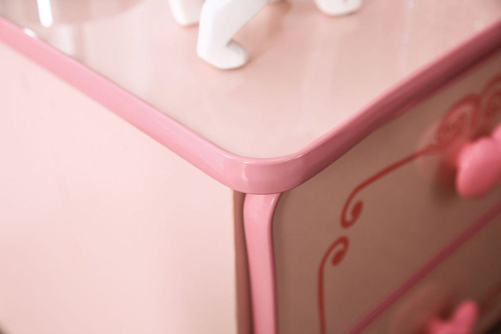 Furniture of America - Nightstand - Assembled Nightstand in Pink - CM7631N View 2