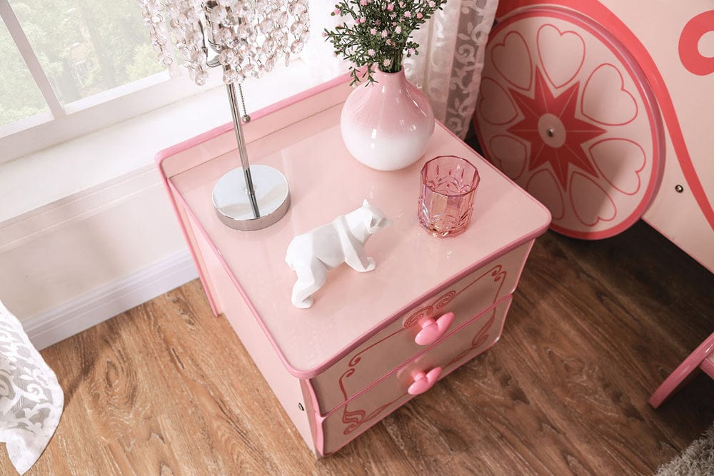 Furniture of America - Nightstand - Assembled Nightstand in Pink - CM7631N View 3