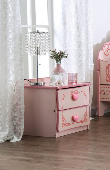 Furniture of America - Nightstand - Assembled Nightstand in Pink - CM7631N View 4