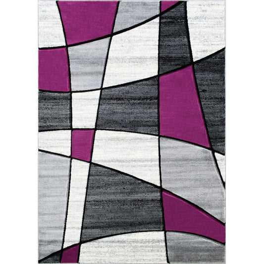 Furniture of America - Niksar 5' X 7' Area Rug in Gray/Purple - RG5224 View 1
