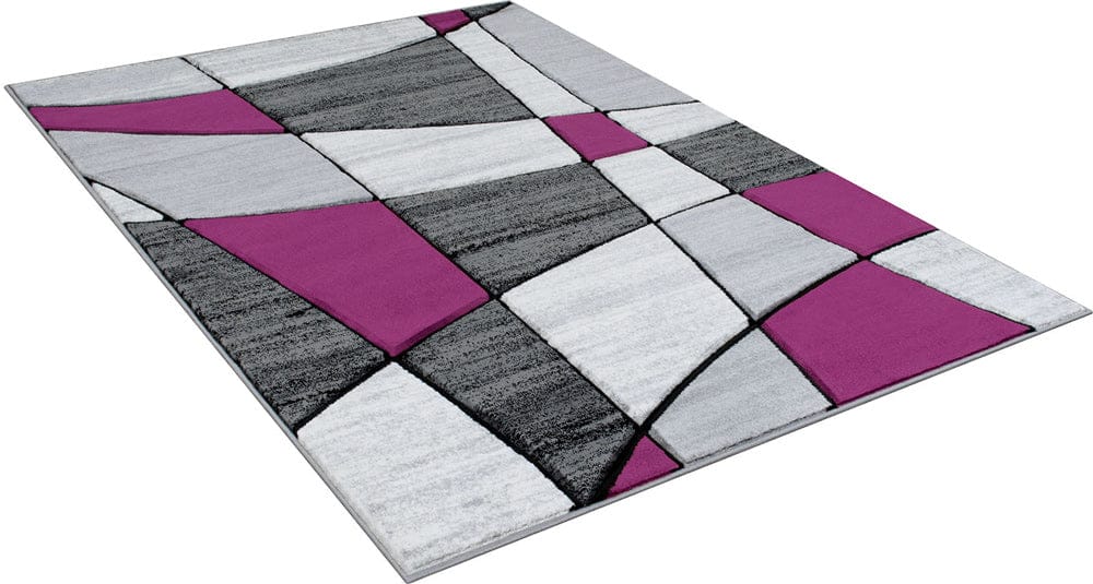Furniture of America - Niksar 5' X 7' Area Rug in Gray/Purple - RG5224 View 3