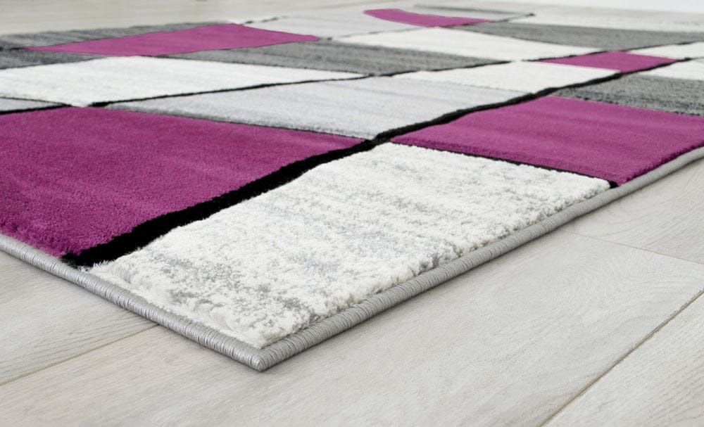 Furniture of America - Niksar 5' X 7' Area Rug in Gray/Purple - RG5224 View 5