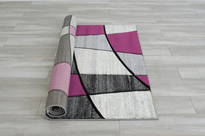 Furniture of America - Niksar 5' X 7' Area Rug in Gray/Purple - RG5224 View 6