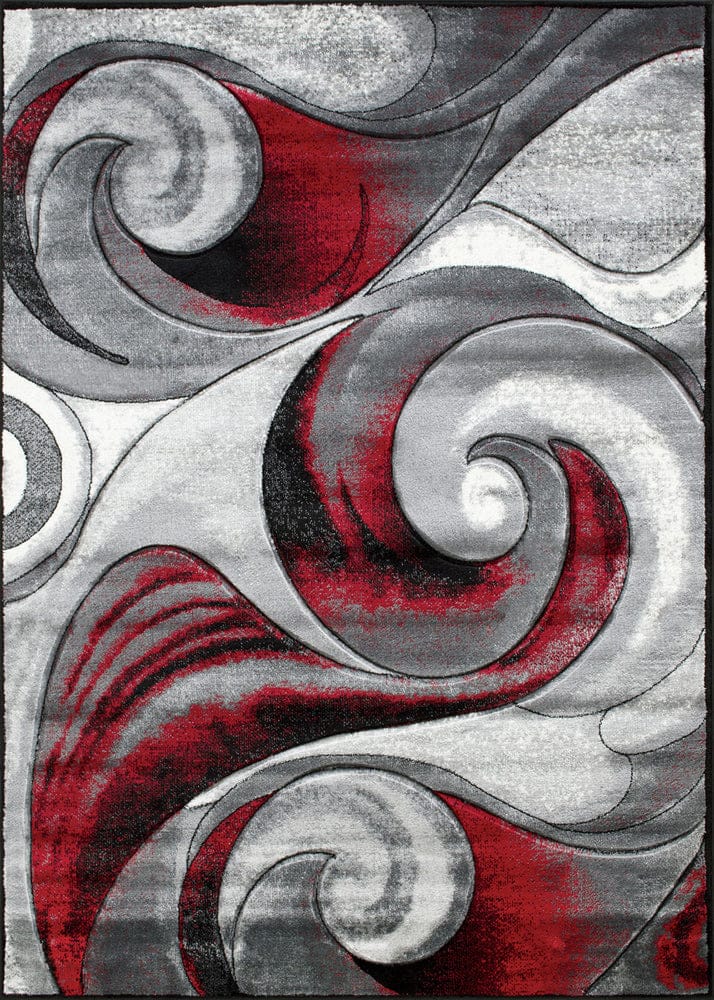 Furniture of America - Niksar 5' X 7' Area Rug in Red - RG5222 View 3