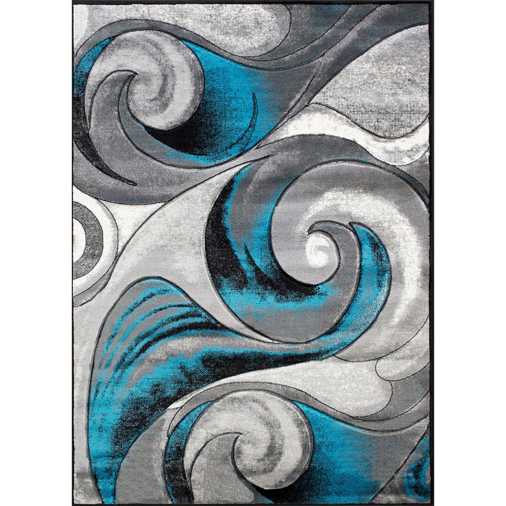 Furniture of America - Niksar 5' X 7' Area Rug in Turquoise - RG5223 View 1