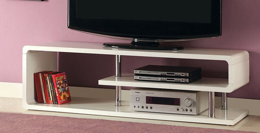 Furniture of America - Ninove 55" TV Console in White - CM5057-TV View 1