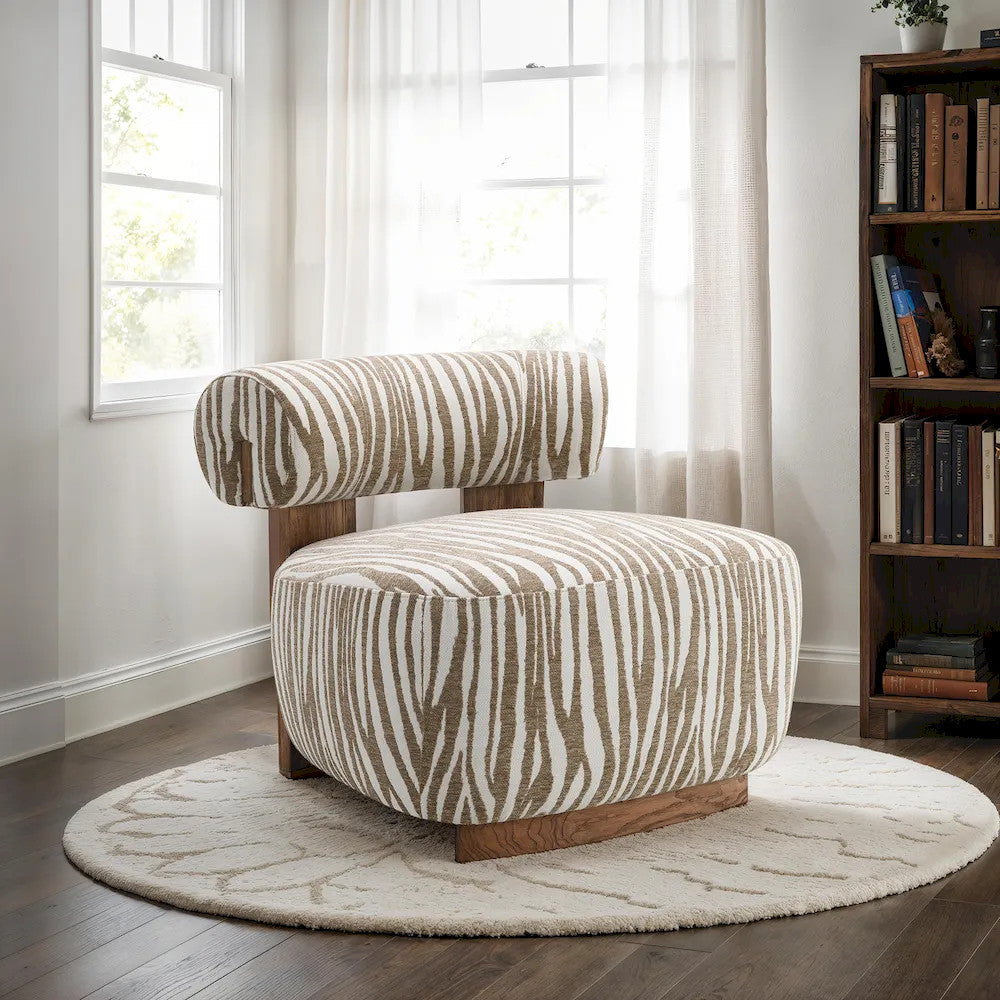 Furniture of America - Niobe - Accent Chair, Beige - FM-AC6007BG view 2