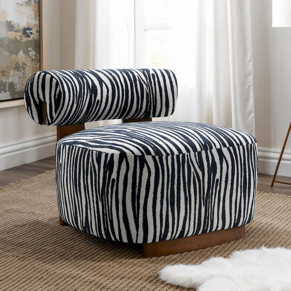 Furniture of America - Niobe - Accent Chair, Midnight Blue - FM-AC6007BL view 1