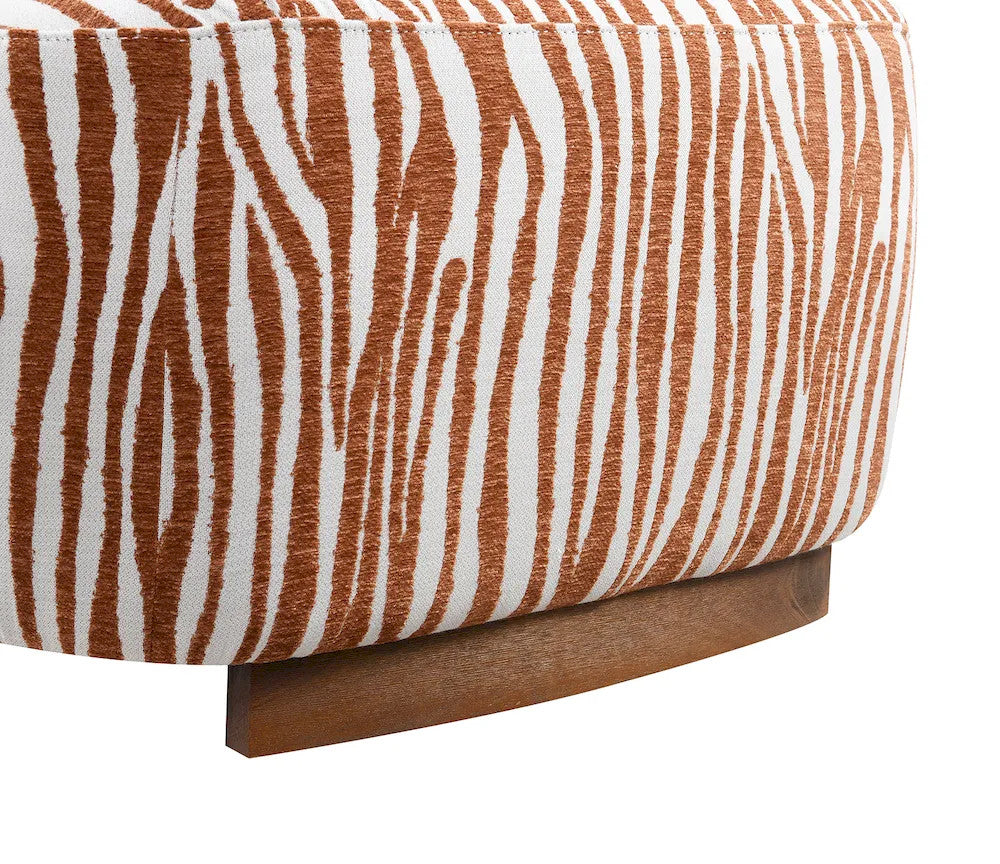 Furniture of America - Niobe - Accent Chair, Rustic Orange - FM-AC6007OR view 5