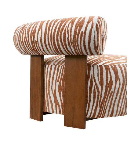 Furniture of America - Niobe - Accent Chair, Rustic Orange - FM-AC6007OR view 6