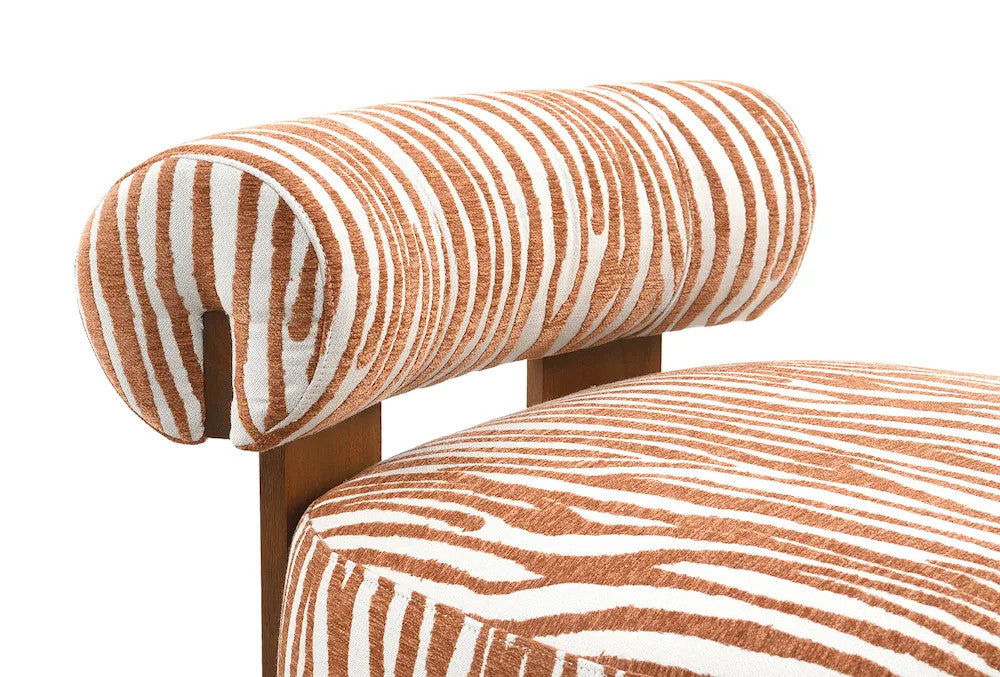 Furniture of America - Niobe - Accent Chair, Rustic Orange - FM-AC6007OR view 7