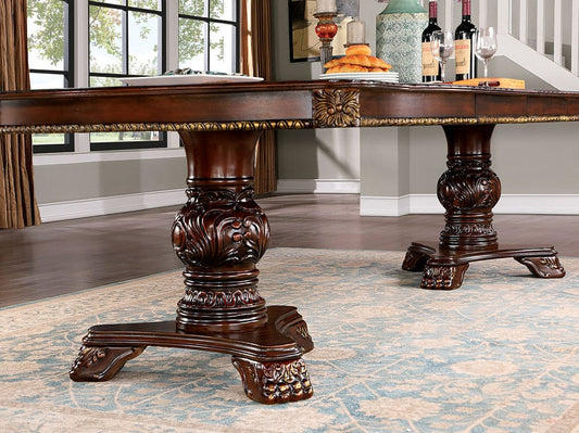 Furniture of America - Normandy Dining Table in Brown Cherry - CM3145T-TABLE View 1