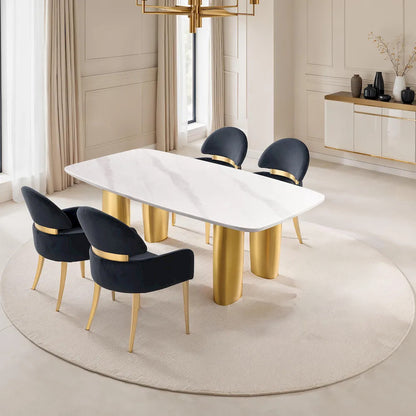 Furniture of America - Northall - 5 Pc. Dining Table Set, Black Chair - FM37004WH-T-5PC-05BK view 1