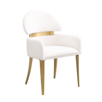 Furniture of America - Northam Arm Chair Set of 2 in White/Matte Gold - FM37005WH-AC-2PK View 1