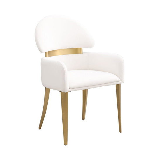 Furniture of America - Northam Arm Chair Set of 2 in White/Matte Gold - FM37005WH-AC-2PK View 1