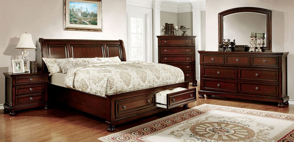 Furniture of America - Northville 5 Pc. Queen Bedroom Set w/ Chest in Dark Cherry - CM7683Q-5PC-CHEST View 1