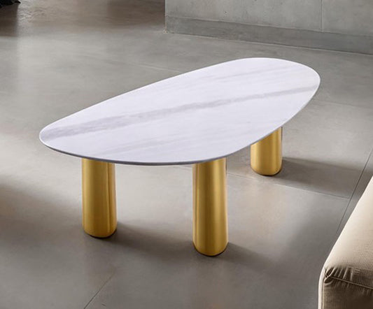 Furniture of America - Northwich Coffee Table in White/Matte Gold - FM47005WH-C-TABLE View 1