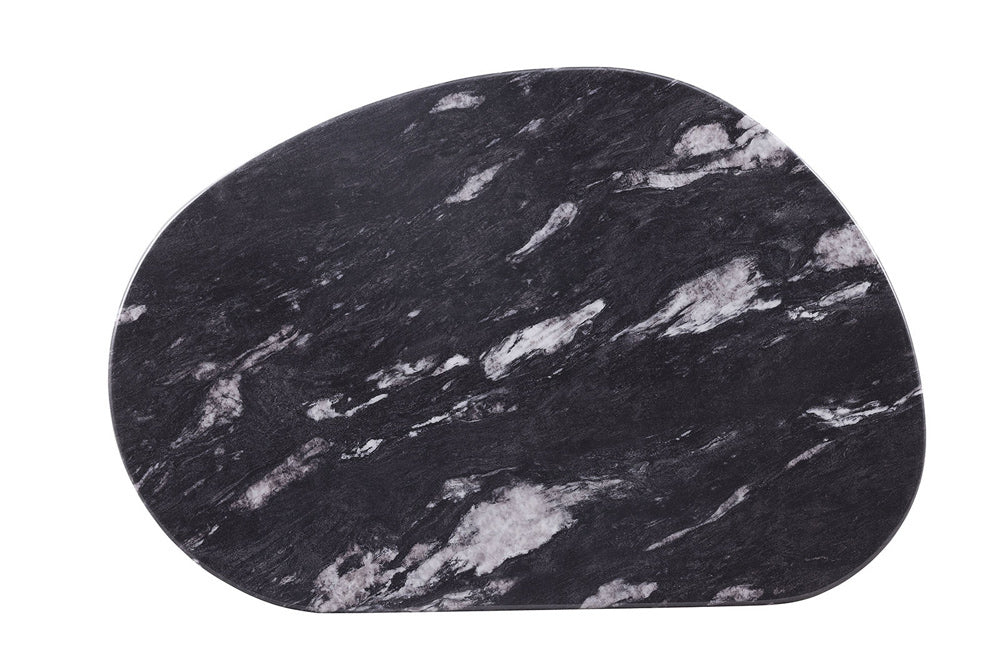 Furniture of America - Northwich Oval Coffee Table in Black/Gray/Matte Gold - FM47006GY-CO-TABLE View 2