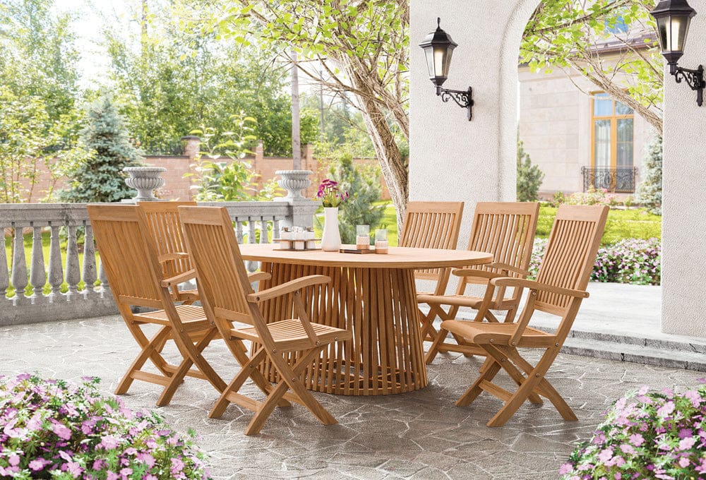 Furniture of America - Nusa Folding Arm Chair in Natural - GM-2037 View 2