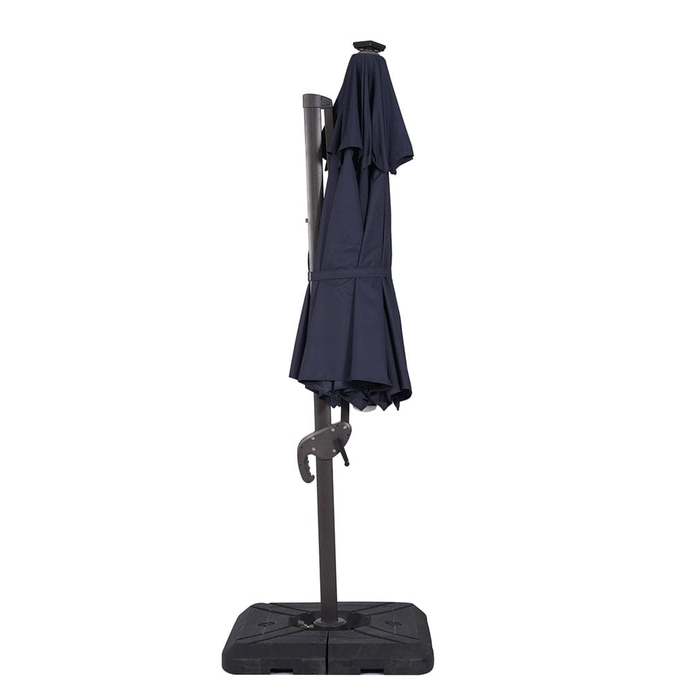 Furniture of America - Nuti 10' Round Umbrella with Base in Blue - LA-A031BL+BASE View 4