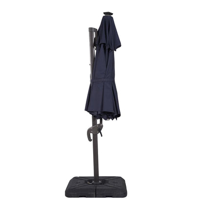 Furniture of America - Nuti 10' Round Umbrella with Base in Blue - LA-A031BL+BASE View 4