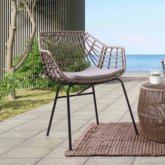 Furniture of America - Nya - Outdoor Chair 4Pc/Carton, Natural - FM80002NT-CH-4PK view 1