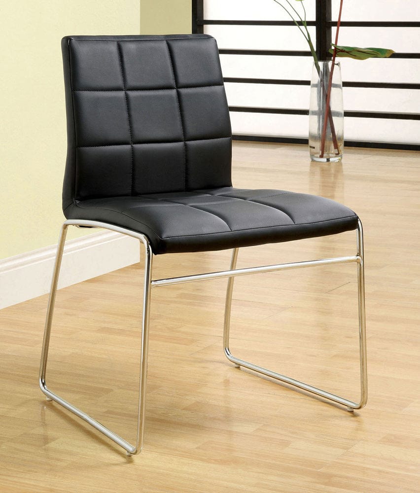 Furniture of America - Oahu Side Chair in Black - CM8320BK-SC-2PK View 1