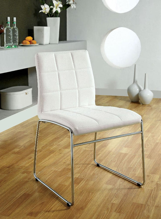 Furniture of America - Oahu Side Chair in White - CM8320WH-SC-2PK View 1