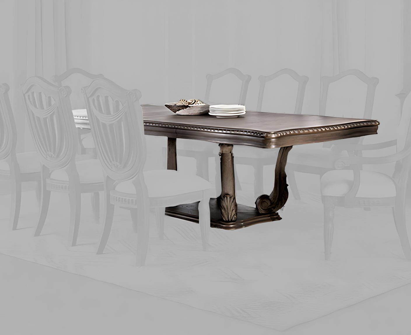 Furniture of America - Oakham Dining Table in Weathered Oak - FM3418AK-T-TABLE View 1