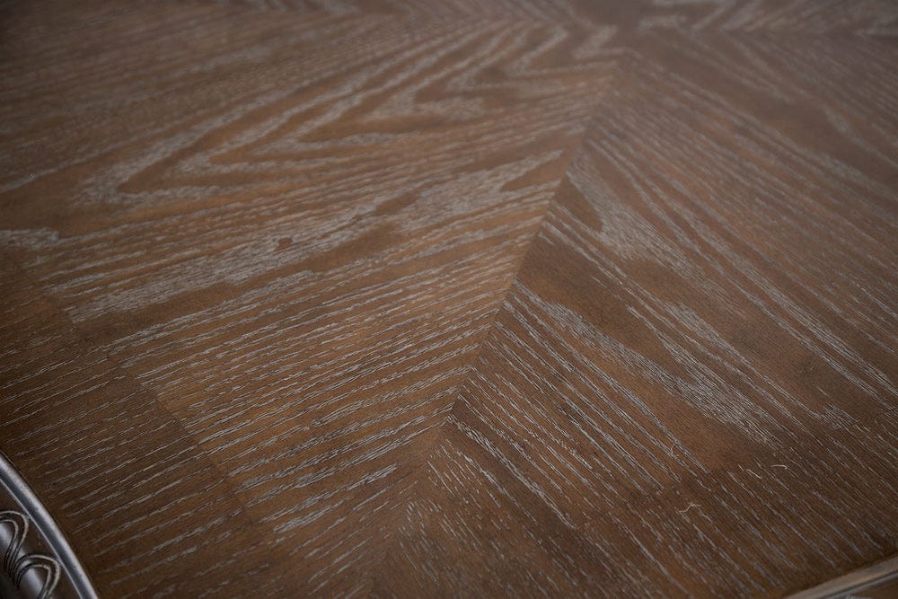 Furniture of America - Oakham Dining Table in Weathered Oak - FM3418AK-T-TABLE View 2
