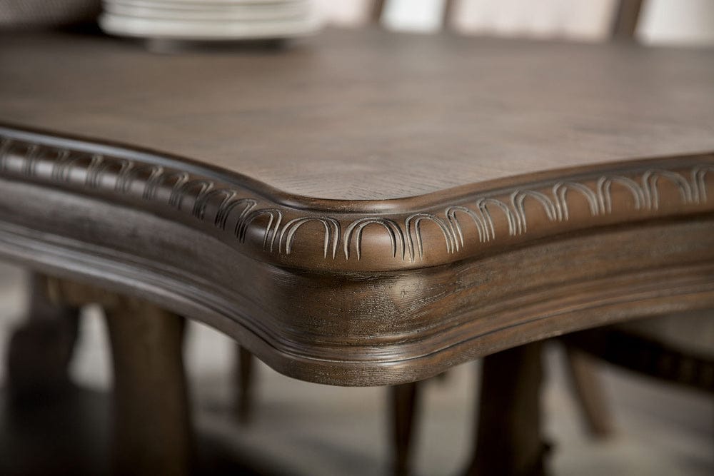 Furniture of America - Oakham Dining Table in Weathered Oak - FM3418AK-T-TABLE View 3