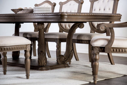 Furniture of America - Oakham Dining Table in Weathered Oak - FM3418AK-T-TABLE View 4