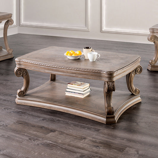 Furniture of America - Oakway Coffee Table in Weathered Oak - FM4518AK-C View 1