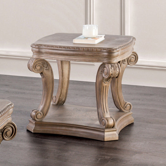 Furniture of America - Oakway End Table in Weathered Oak - FM4518AK-E View 1