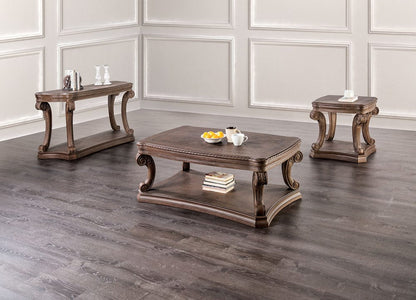 Furniture of America - Oakway Sofa Table in Weathered Oak - FM4518AK-S View 2