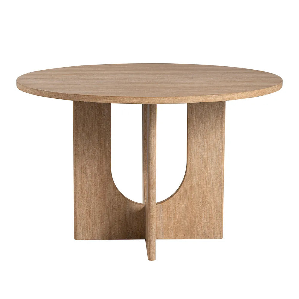 Furniture of America - Oberto - 4 Pc. Round Dining Table Set - Natural - SL3406NT-RT-5PC view 4